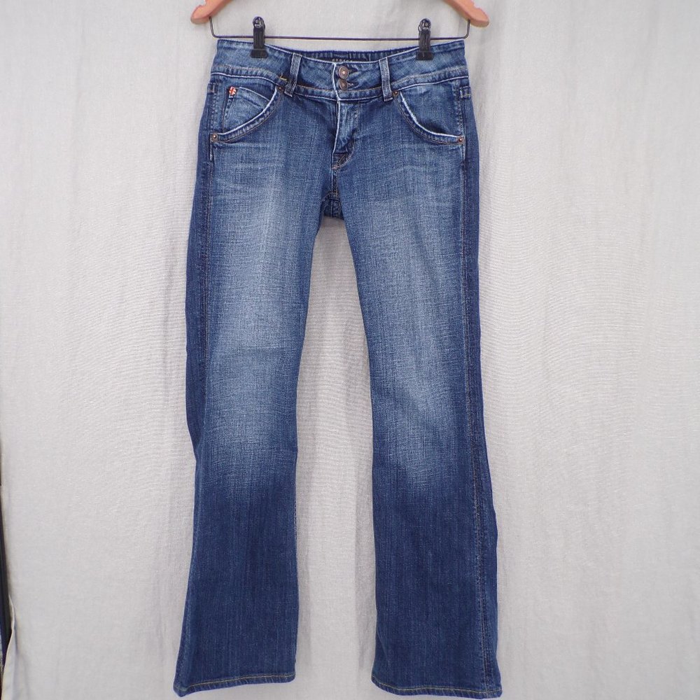 Hudson Jeans Women's Bootcut Button Flap Low Rise Denim Jeans - size 28